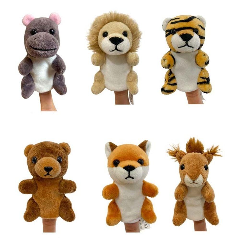 Storytelling Finger Puppets Stuffed Doll Puppets Plush Toy Animal Hand Puppets  For Children