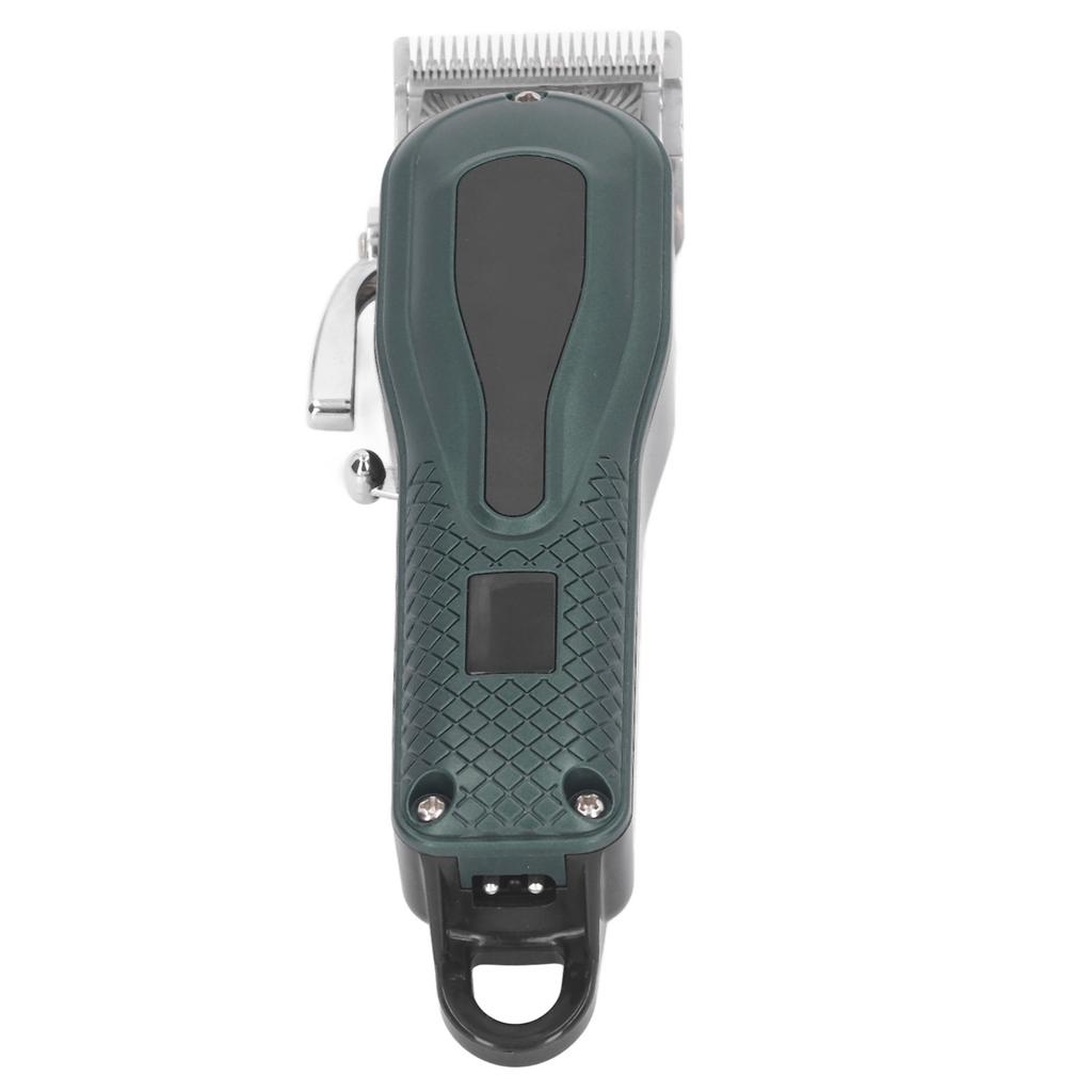 Electric Hair Trimmer Green Professional Cordless Hair Clipper for Barber Haircut Grooming