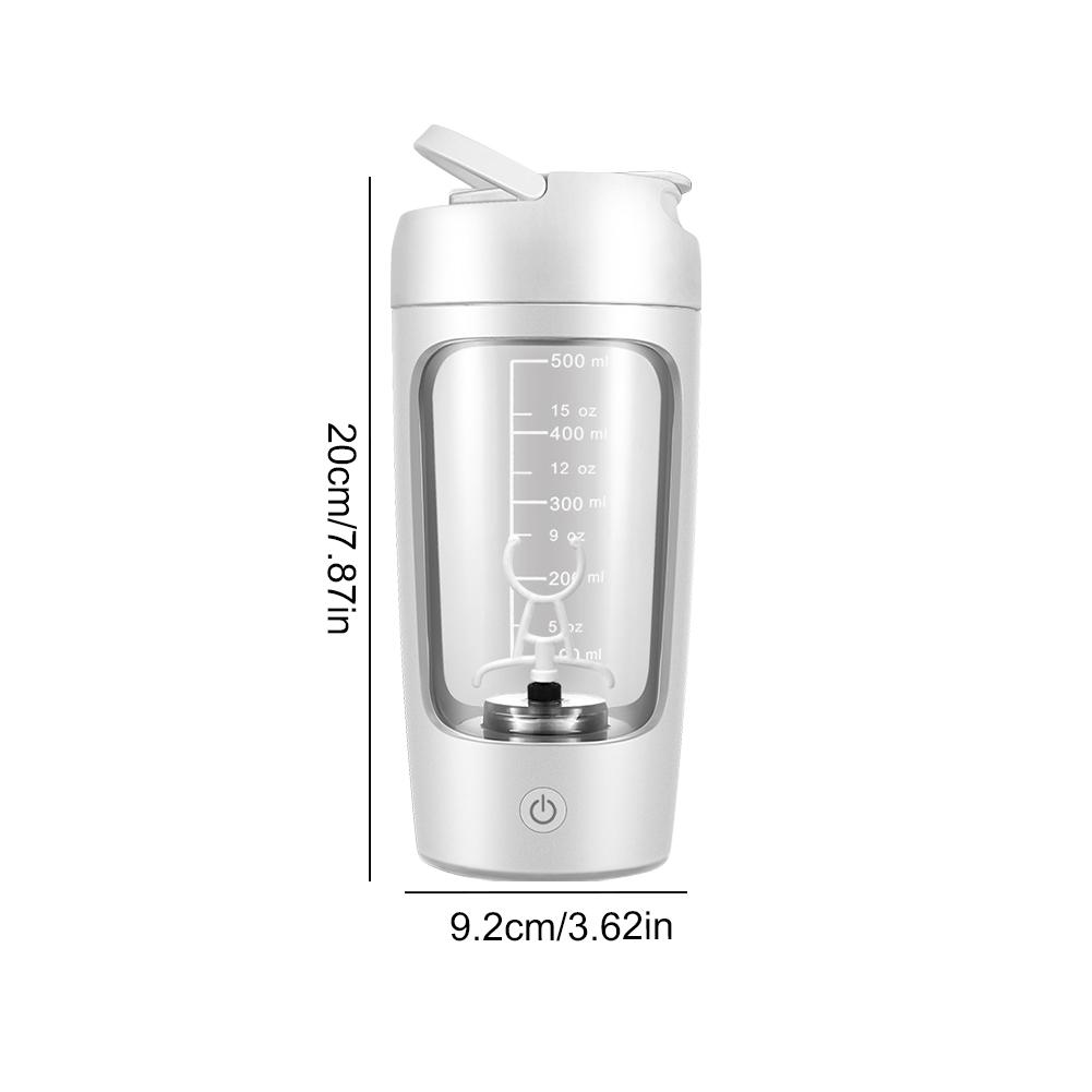 Electric Protein Shaker Bottle with Handle Gym Sport Water Bottle BPA Free Mixing Cup for Fitness Gym Workout for Men and Women