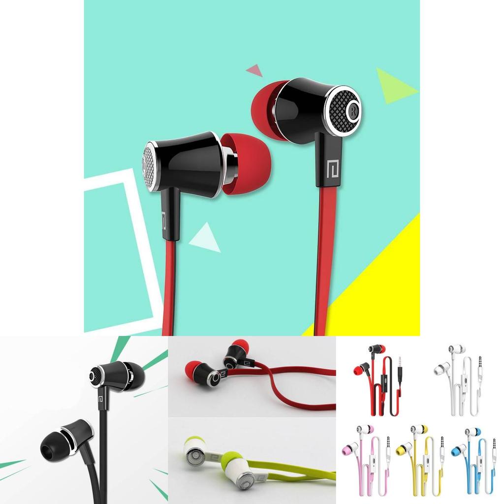 Colorful Stereo In-ear Earphones With Mic For Android And Pc By Lansiton Jm21