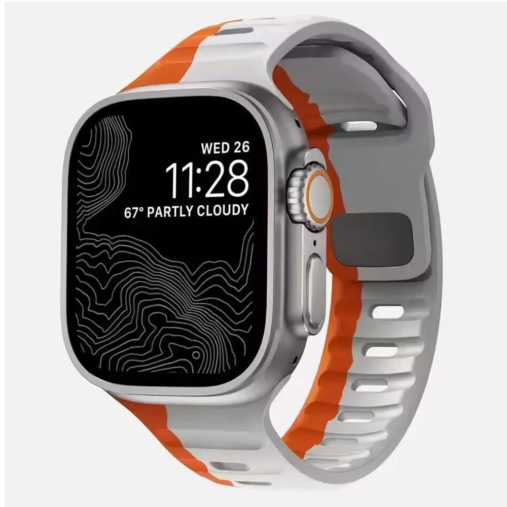 

Soft Silicone Band For Apple Watch Band Ultra 49mm 44mm 45mm 42mm 41mm 42mm 38mm Sport Watchband iwatch Serise 8 7 6 5 Bracelet 42 44 45 49mm