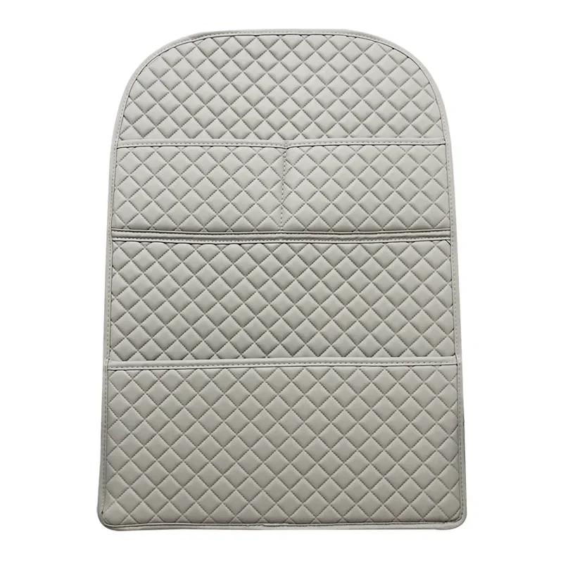 Nakładka Antykopnięciowa do Samochodu z Kieszenią Organizer Skórzana Uniwersalna Ochraniacz Pokrowiec Skórzany na Oparcie Siedzenia Wodoodporne Maty Ochronne na Oparcie Siedzenia dla Dzieci