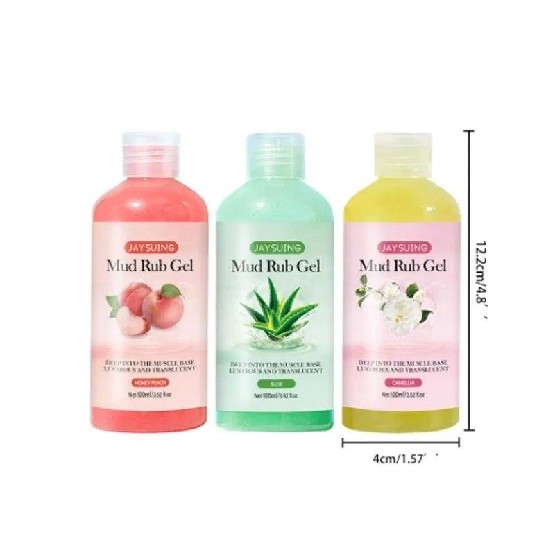 Rub Clay Gel Hloubkové čištění pleti Jemný peeling Odumřelá kůže Jemná Delikátní Bělící pleť Produkty pro čištění pleti a těla
