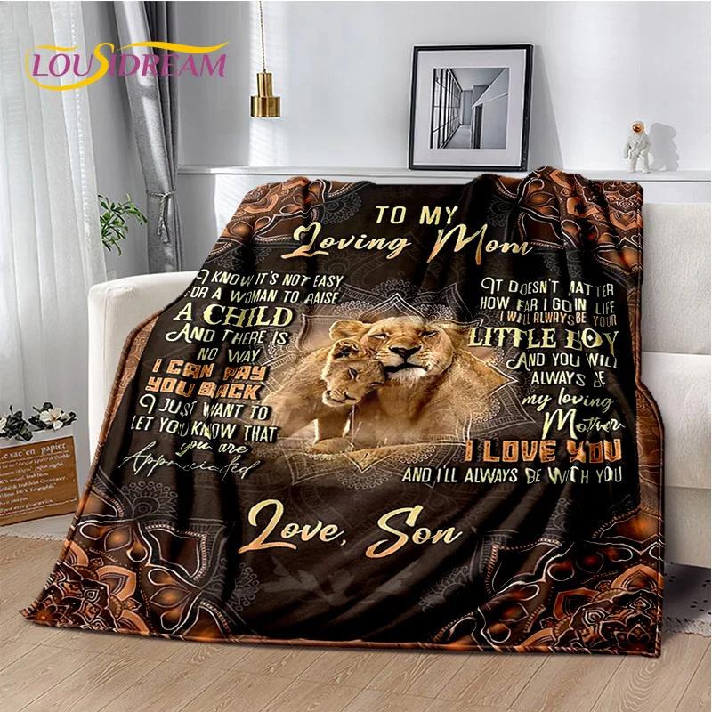 Presente Agradecimento Para Minha Mãe Pai Esposa Marido Carta Presente Cobertor, Cobertor Macio para Casa Quarto Cama Piquenique Escritório Capa de Sofá