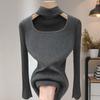 Women's Slim Fit Cutout Knit Sweater