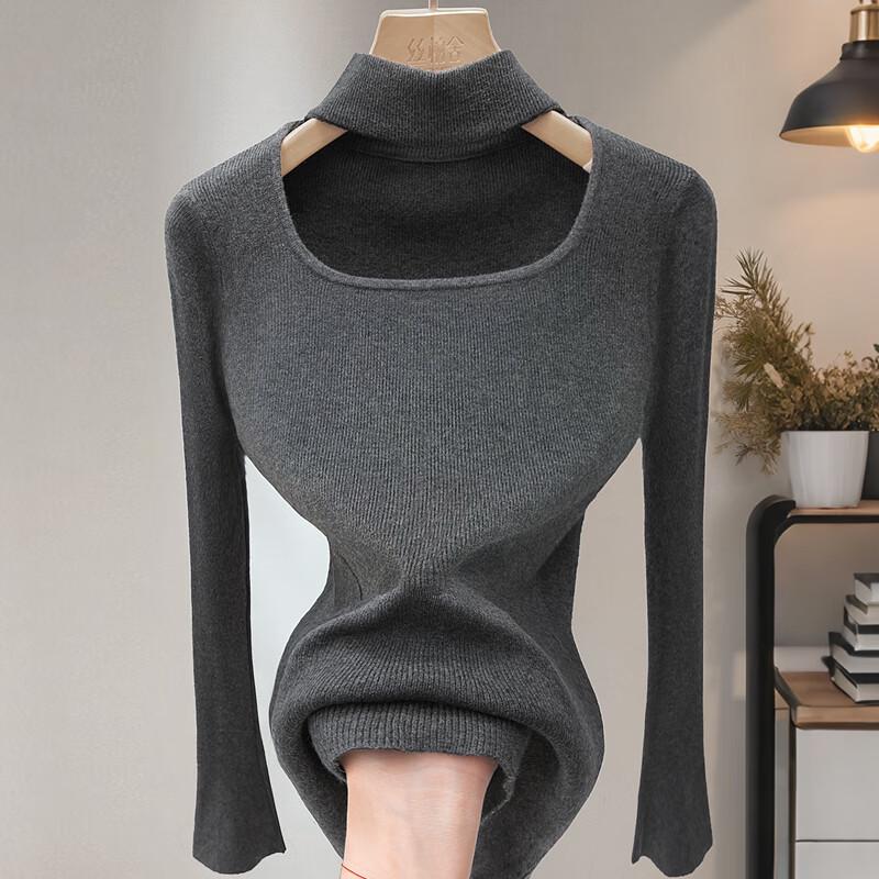 Women's Slim Fit Cutout Knit Sweater