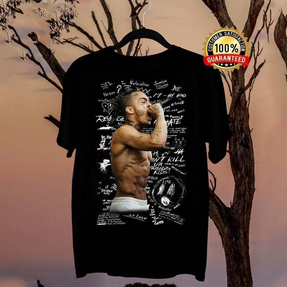 Новая Популярная Подарочная Футболка XXXTentacion с Тура для Фанатов Унисекс Все Размеры 2D784 Унисекс Футболка XXXL