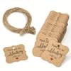 Thank You, Tags, Hemp Rope, Party and Holiday Decorations, Kraft Paper, Gift Tags, Hang Tags, Wedding Souvenir Decorations, Commercial Decoration Tags