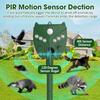 Solar Animal Repeller Ultrasonic Animal Repellent Motion Sensor Mouse Repellent Dog/Cat/Bird Repeller Alarm for Garden Yard Farm