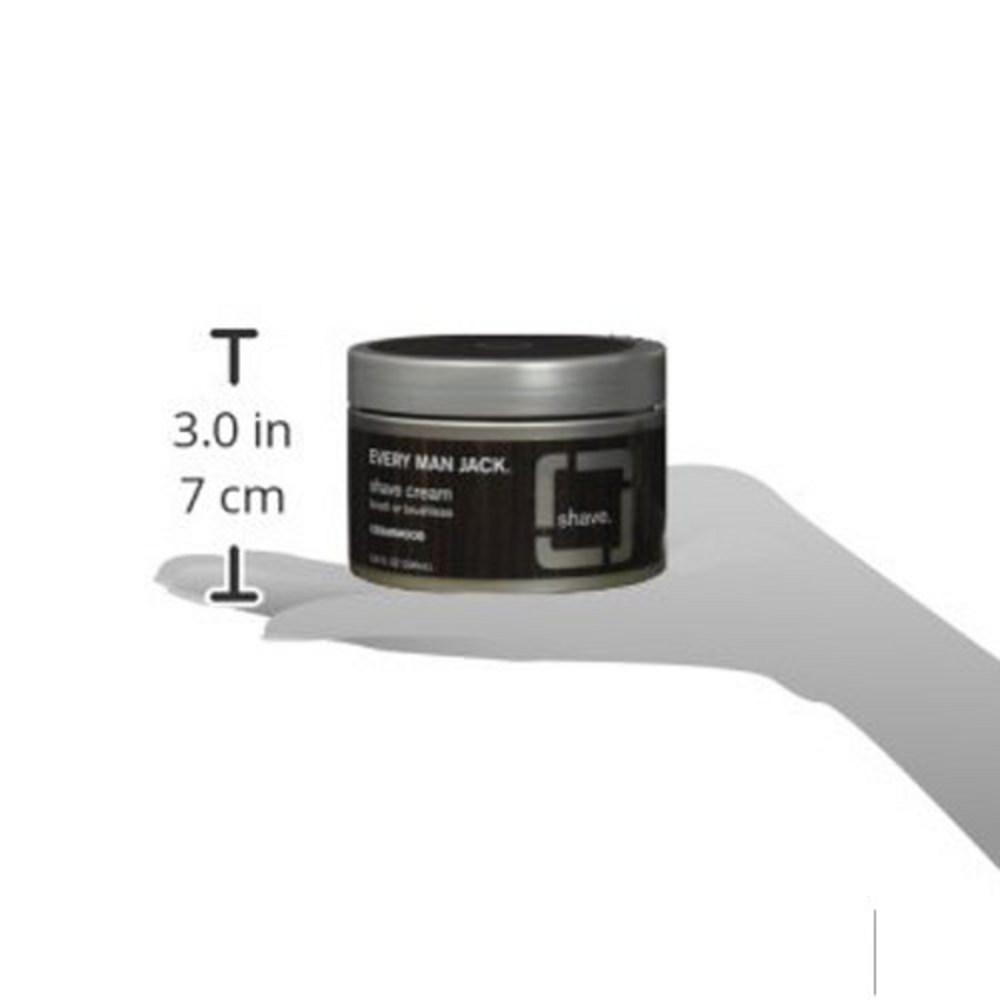 Everyman Jack Shave Cream Brush or Brushless Cedarwood, 236ml, 1 Unit