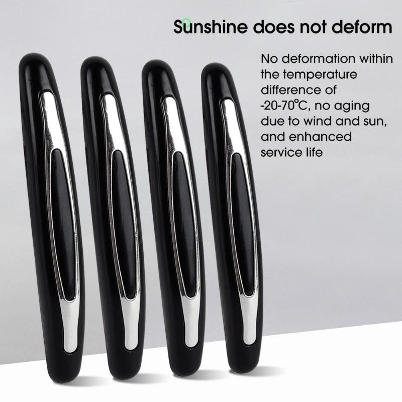 4 st Bildekorklist Universell Automatisk Karosskant Stötfångare Anti-repskydd ABS Självhäftande Bildekal