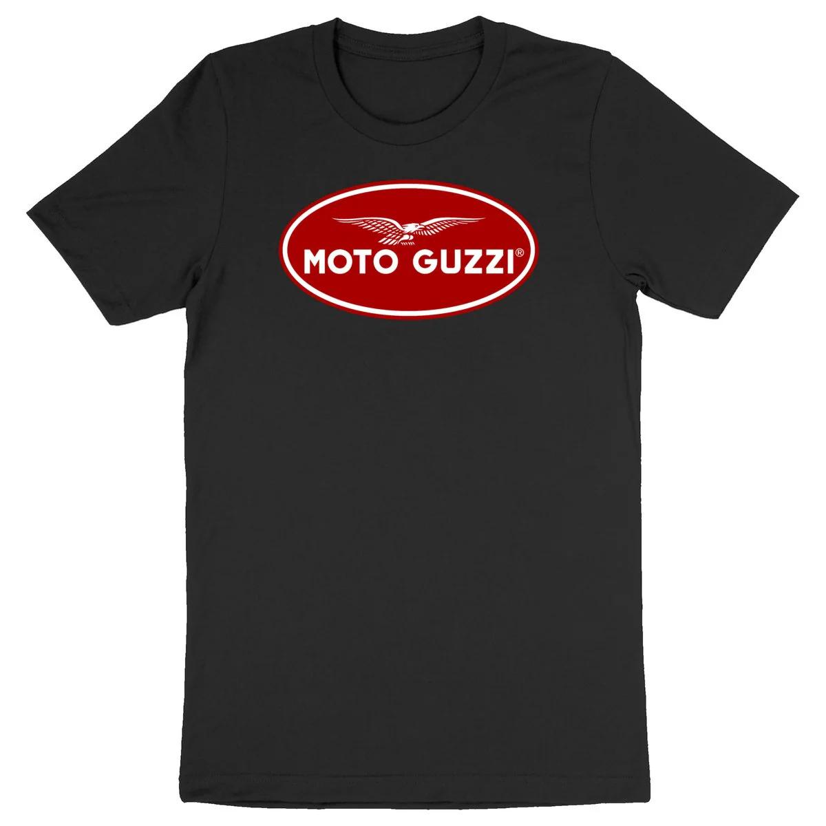 GUOYAN TOP 2025 Mode Heren T-shirt Casual Nieuw Limited Moto Guzzi Racing Sport Logo Oversized T-shirt Grafische Kleding Streetwear Unseix Top XL