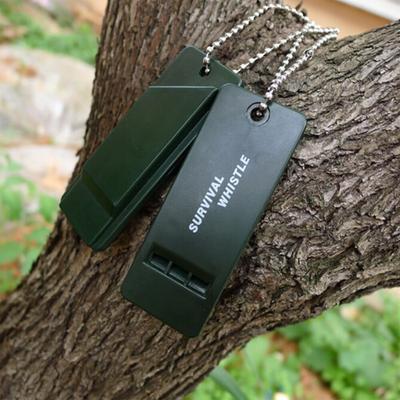 3-Frequency Whistle High Decibel Survival Whistle Keychain Rugby Referee Camping