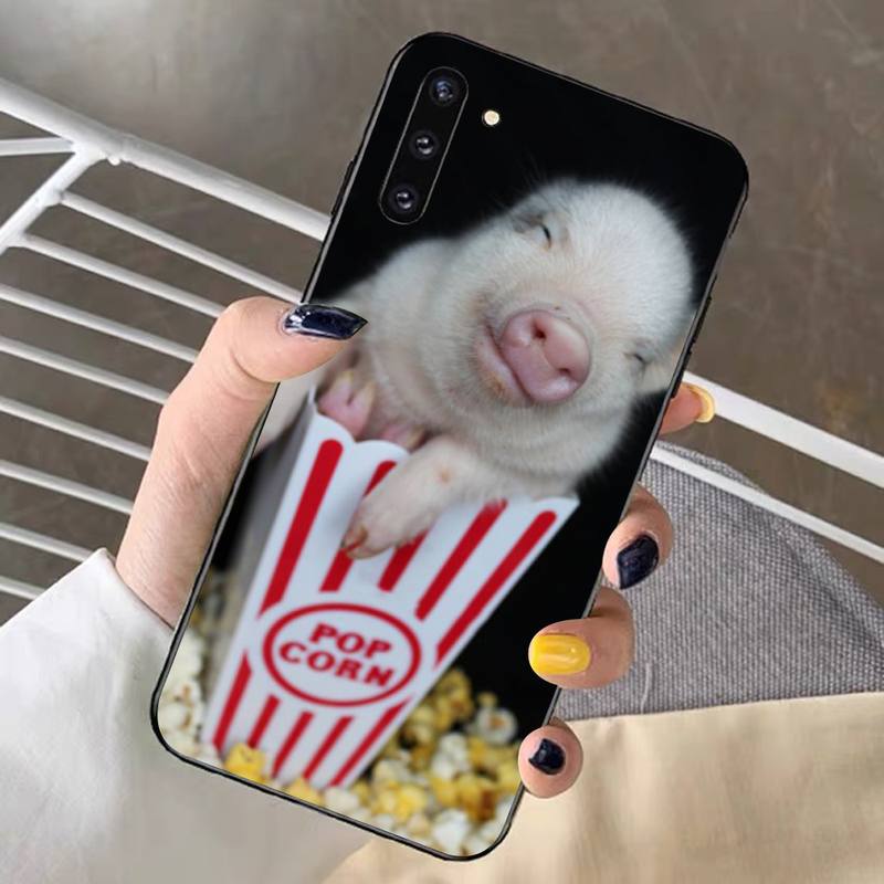 Cute Little Pet Pig Phone Case for Samsung Note 5 7 8 9 10 20 Pro Plus Lite Ultra A21 12 72