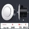 ABS Round Air Ventilation Duct: Indoor Fresh Air, White Exhaust Air Intake