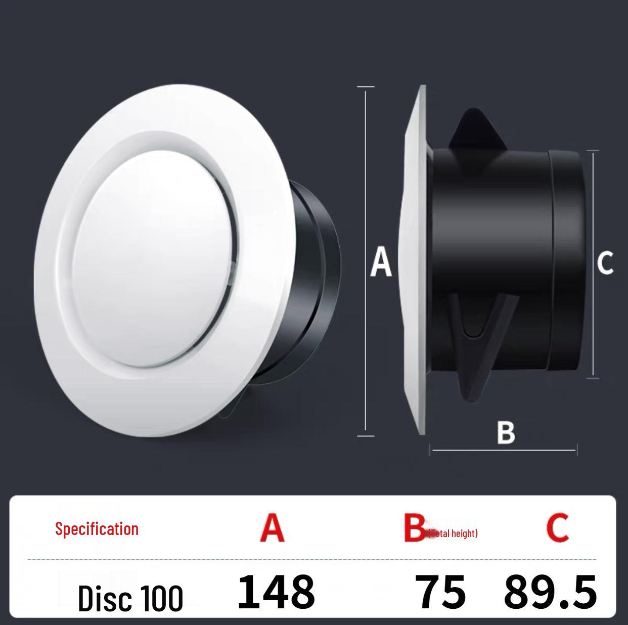 

Круглый воздуховод из АБС-пластика: Свежий воздух в помещении, Белый воздухозаборник для вытяжного воздуха