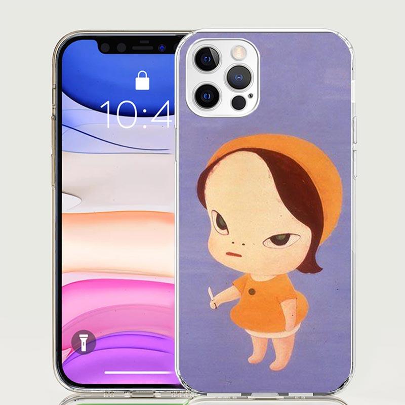 Y-Yoshitomo Nara Phone Case for Apple iPhone 17 Air 16 15 Plus 14 + 13 Mini 12 11 Pro Max 7 8 SE 16Max Soft Shell Cover Coque 17