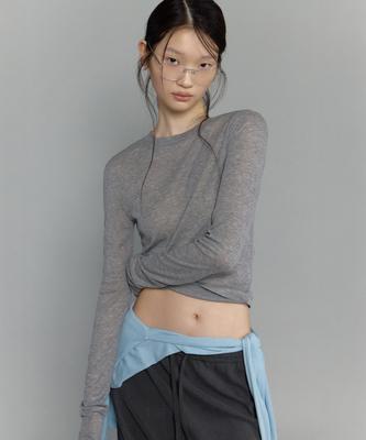 ODS [Essential] Soft Tencel Tee (Melange Grey)