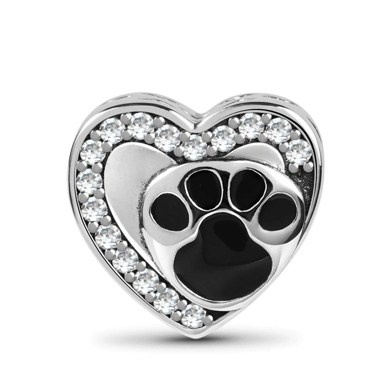 New Dog Bones Paw Print Charm Fit Original Bracelet Trinket Bead Diy Women Jewelry Giftcopper Jewelry Party Gift