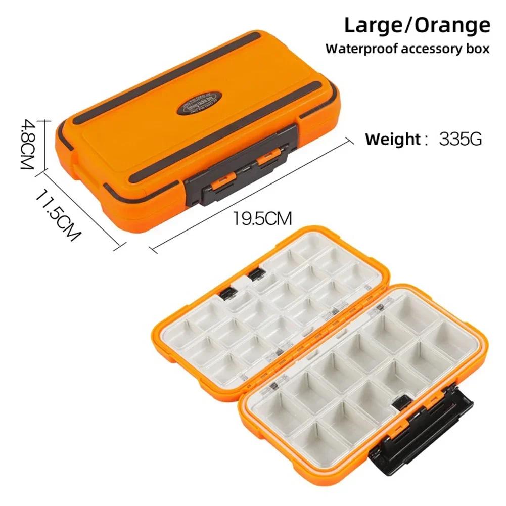 Fishing Tackle Organizer Box Storage Case Bait Plastic Accessories Containers Fishing Tackle Storage for Jigs Lures Beads Hooks