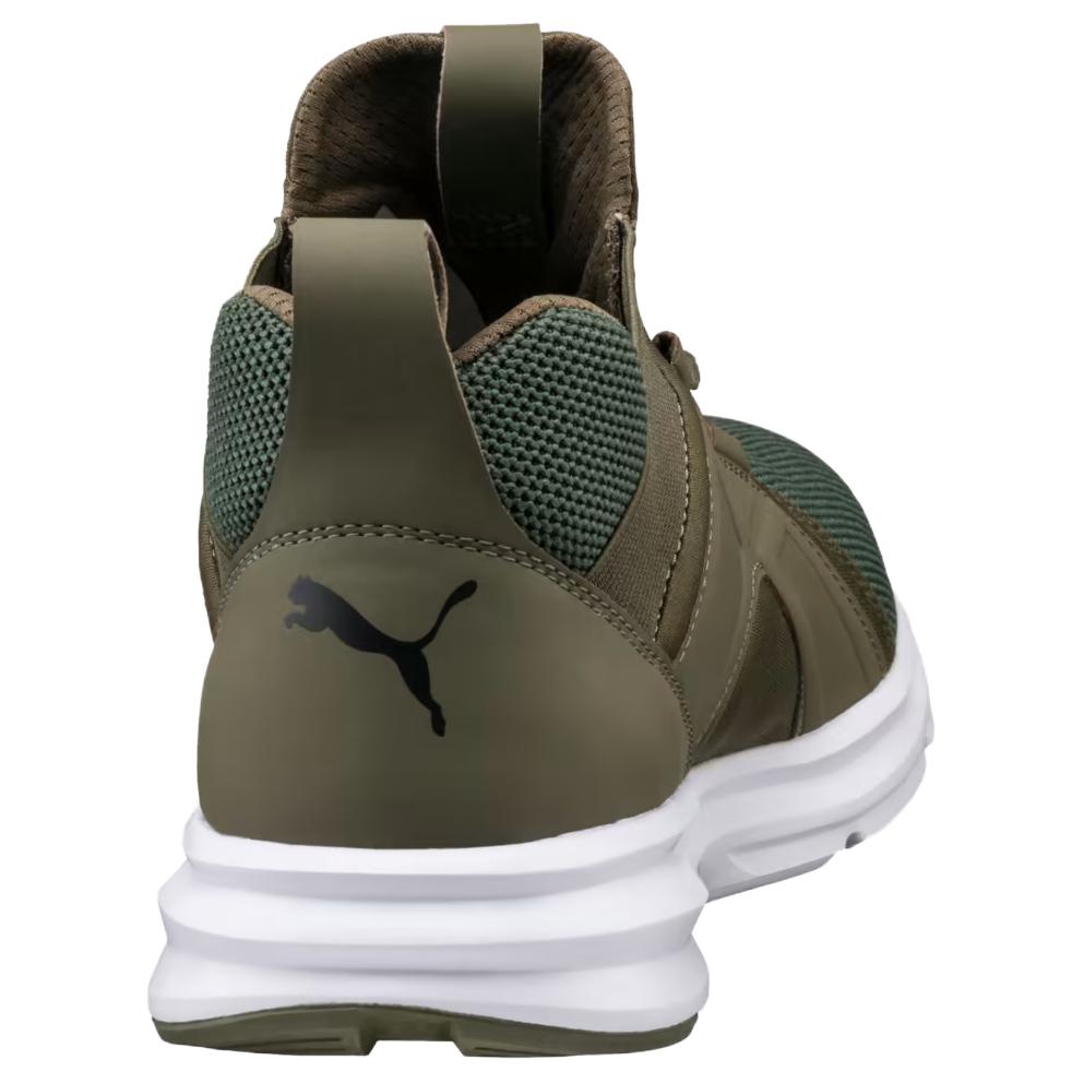 Puma Enzo Series Fabric Enzo Mesh Mid-Top Training Shoes Men Sneakers Dark-Green 190015-03