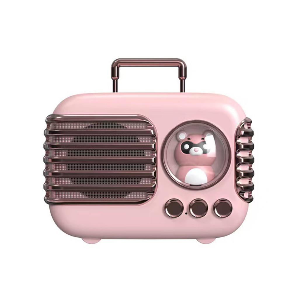 Cute Retro Bluetooth Speaker Mini Luggage Mini Speaker Creative Vintage Lovely Small Speaker Green