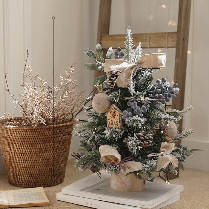 Christmas Table LED Christmas Tree Christmas Tree Ornaments Holiday Ornaments Christmas Decorations Desktop Decoration Ornaments.