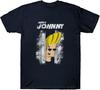 Johnny Bravo T Shirt Here's Johnny Parody Black