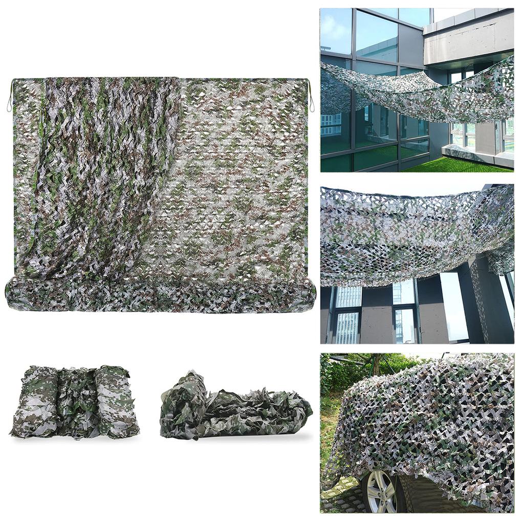 Camouflage Netting, Forest Camouflage Netting Roll, Hunting Concealment Net, Suitable for Camping, Hunting, Party Decorations