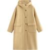 Inman Women's Hooded Alpaca & Silk Double-Faced Wool Coat