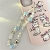INS Star Pearl Beads Phone Chain Trendy Pendant For iPhone Samsung Universal Accessories  Lanyard Hanging Rope For Girl Pendant