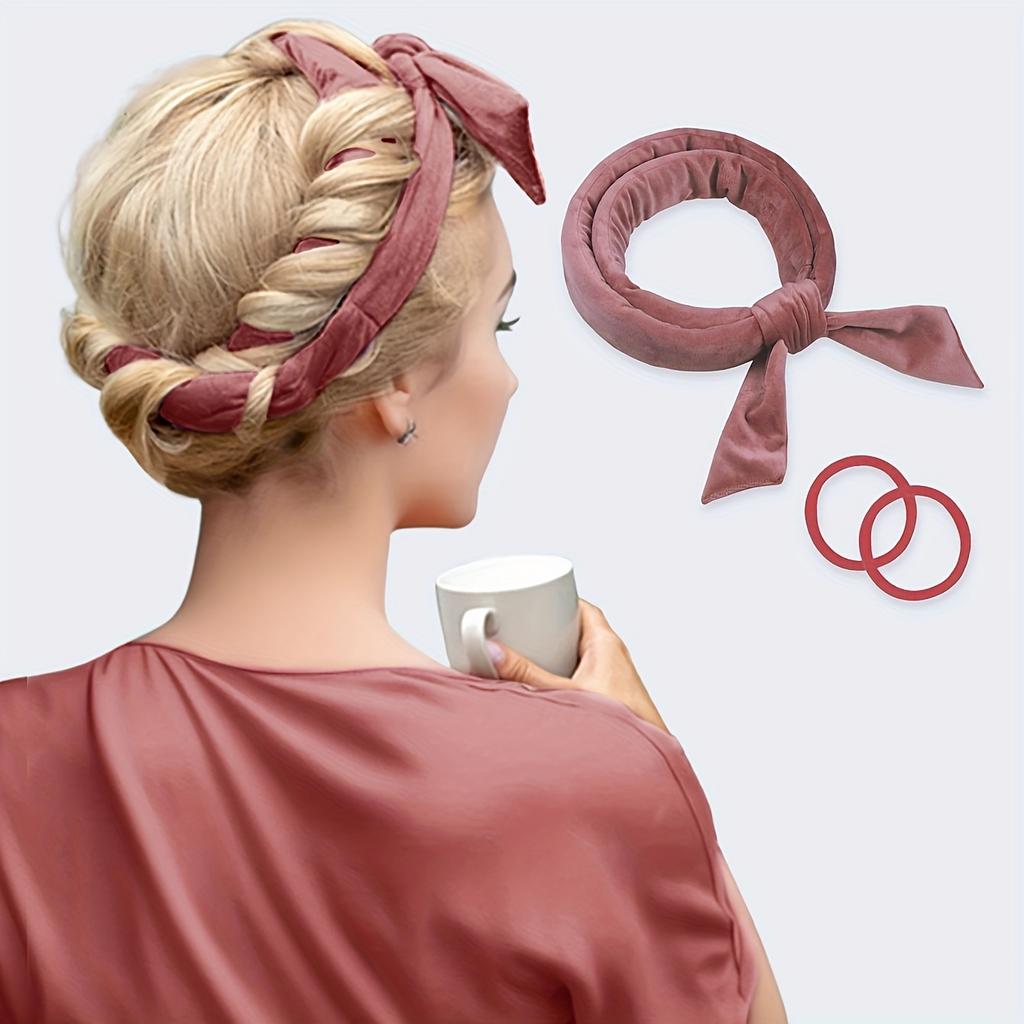 Heatless Curling Rod Headband Soft Hair Curler No Heat Hair Rollers Curlers Lazy Sleeping Curls Curling Hairband Styling Tools