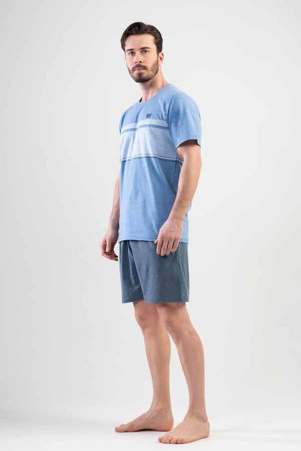 Piżama Męska Bawełniana Krótki Vienetta 1Xl + Size