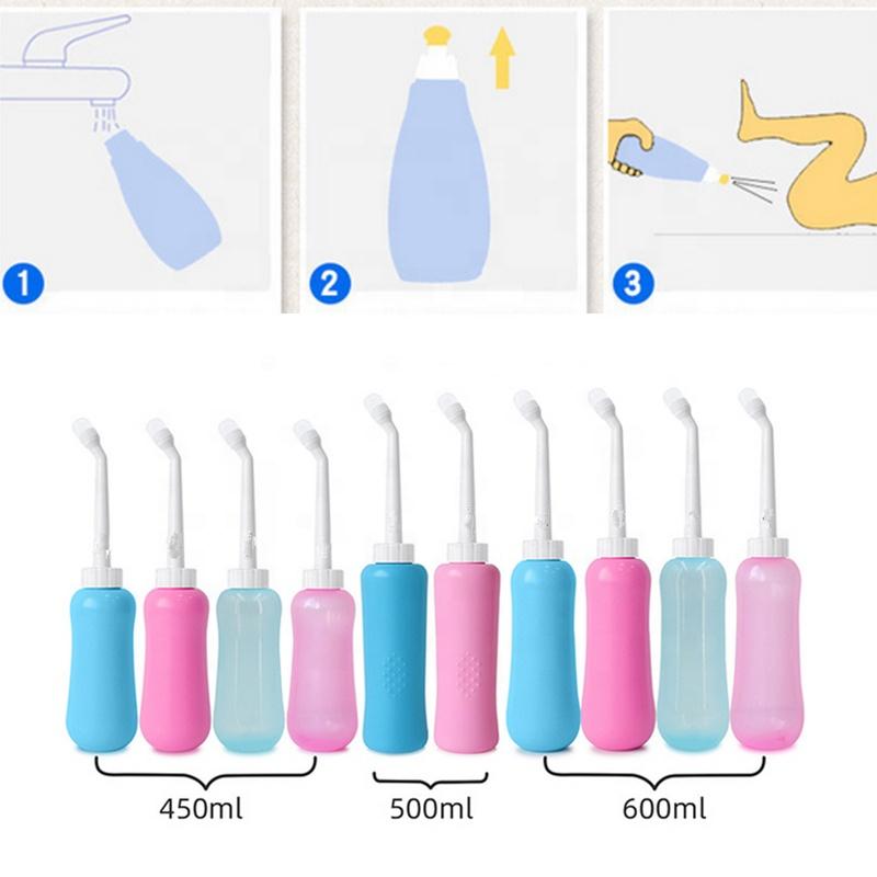 350ml Plastic Modern Bathroom Eco-Friendly Portable Travel Bidet Sprayer for Baby Handheld Hotel Use