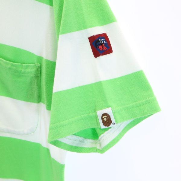 A Bathing Ape Made In Japan Border Short Sleeve T-shirt M Vape Pocket Men's Used