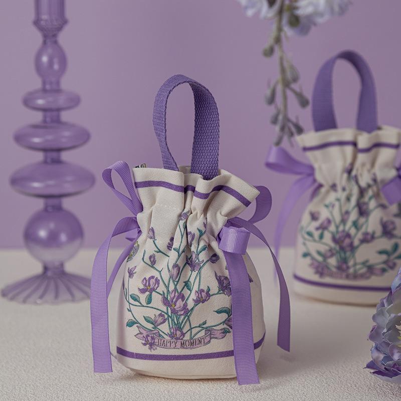 VIKAMA 10pcs Fresh Flower Bags, Wedding Gift Bags, Sweet Bags, Multi-Functional Drawstring Pouches, Durable And Beautiful