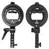 Universal Flash Bracket Mount Adapter with Hand Grip Adjustable for Speedlite Snoots Flash Softbox Photography Umbrella