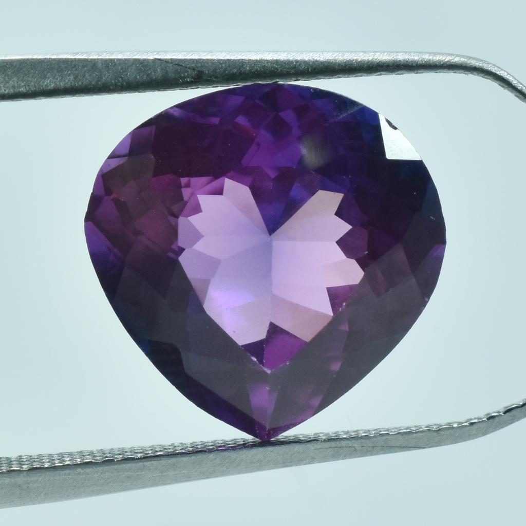 Natural Purple Tanzanite Loose Gemstone Pear Shape 7.20 Ct for Jewelry Making and Gem Collections