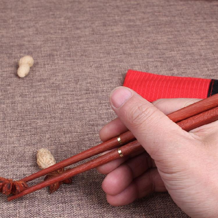 Folding Wooden Chopsticks Portable Dinnerware Tableware for OutdoorPicnic Travel