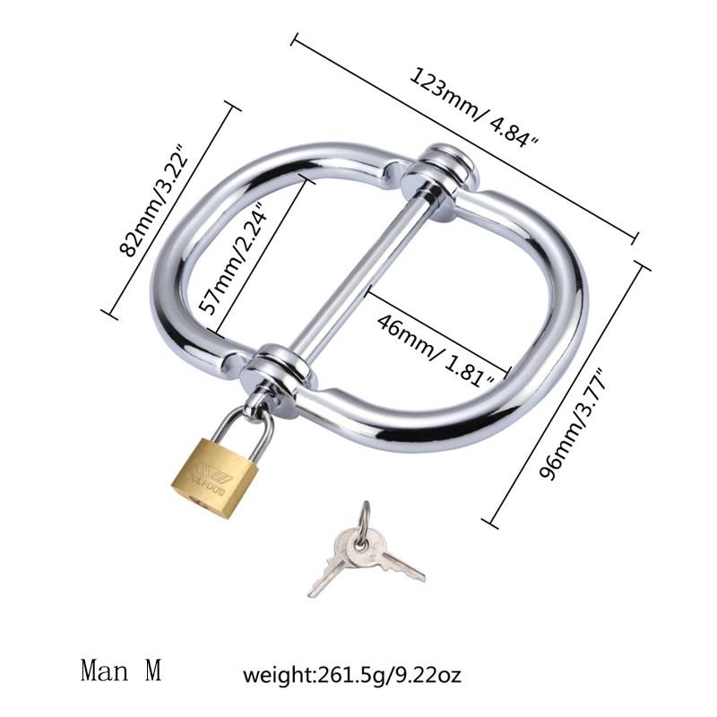 Metal Detachable Steel Handcuffs with Locks and Keys BDSM Slave Role Playing Sex Toy Tool Products Suitable for Adults