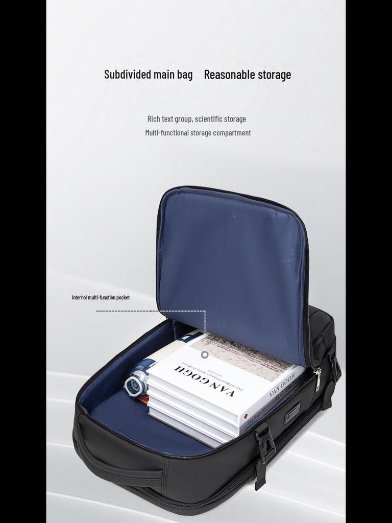 Herren High-End Wasserdicht Multifunktionaler Business-Rucksack mit großem Fassungsvermögen und Diebstahlschutz