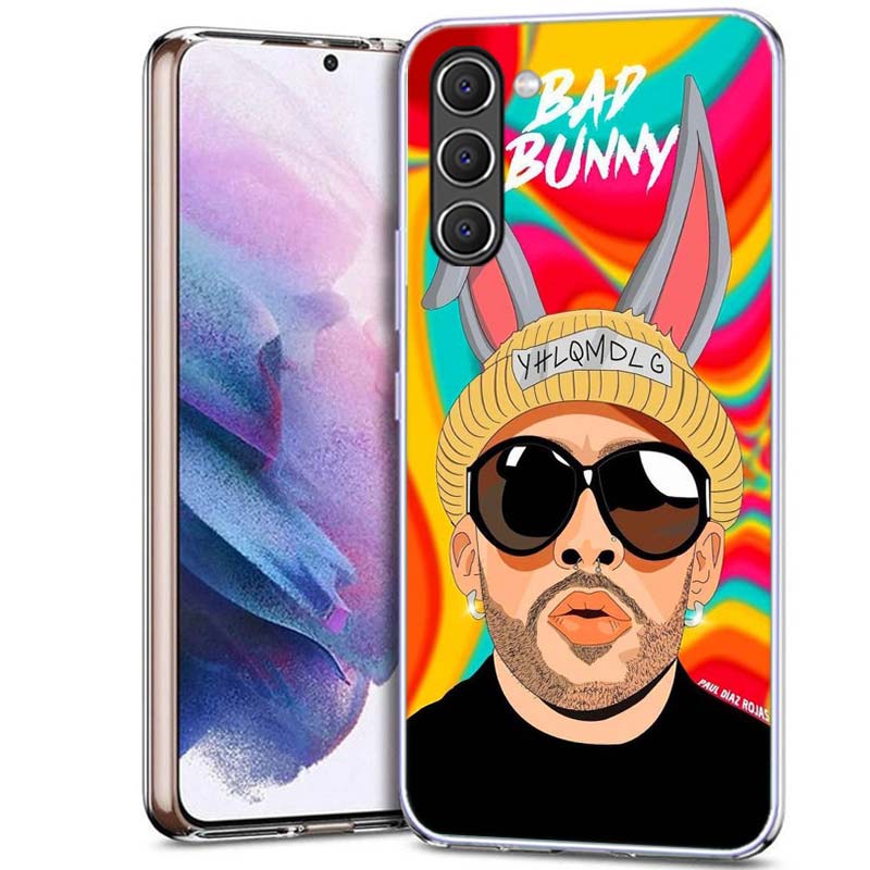 B-Bad B-Bunny Phone Case for Samsung A54 A14 A24 A34 A17 A37 A57 A55 A35 A25 A15 A13 A23 A33 A53 A07 A05S A04S A03 A73 Galaxy No