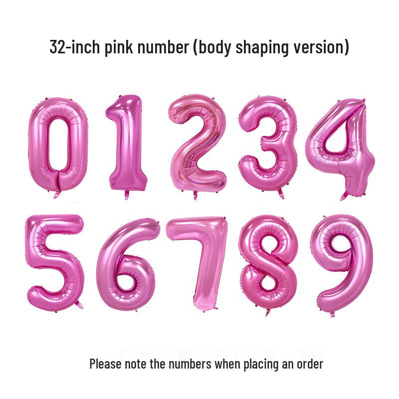 32-Inch Body Shaping Numeric Balloons - Gold & Silver, Floating Birthday & Celebration Decor