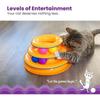 Interaktives Katzenbahnspielzeug Katzenspielzeugturm mit bunten Bällen Mentale und körperliche Übung Spaßiges Puzzlespiel für aktive Katzen Haustierspielzeug