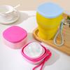 Silicone Ice Hockey Cup with Lanyard Ice Ball Maker Mold Straw Water Cup  for Home&Travel
