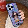 The New Curly-haired Girl Is Suitable for Iphone17 Mobile Phone Case Apple 15promax/14 Anti-drop 13pro16 Girl