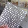 Starlight Silver Star & Crescent 3D Nail Art Stickers