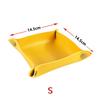 Rolling Folding Dice Game Storage Tray PU Leather Tray Table Storage Tools