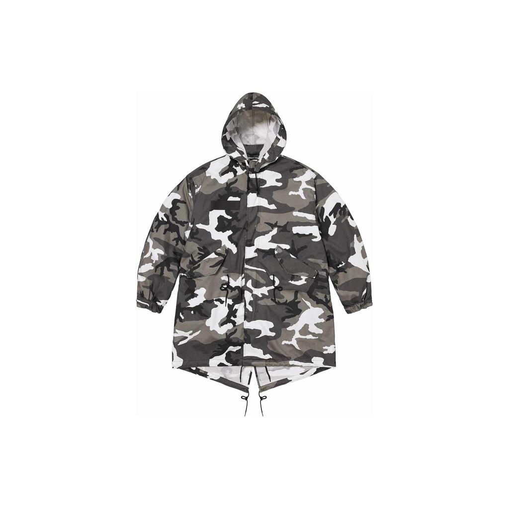 Supreme x Futura Fishtail Parka 'Black White Grey' Men's SUP-SS24-016
