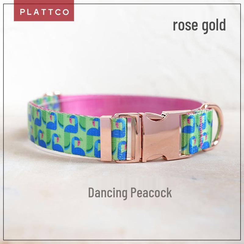 PLATTCO Personalized Patterned Dog Collar - PDC314 L: 2.5cm x (49-55cm)